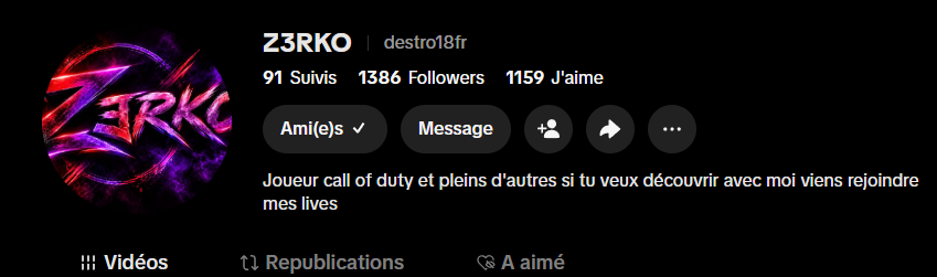 Photo de profil de Z3RKO