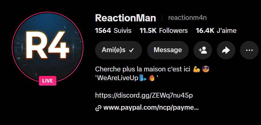 Photo de profil de ReactionMan